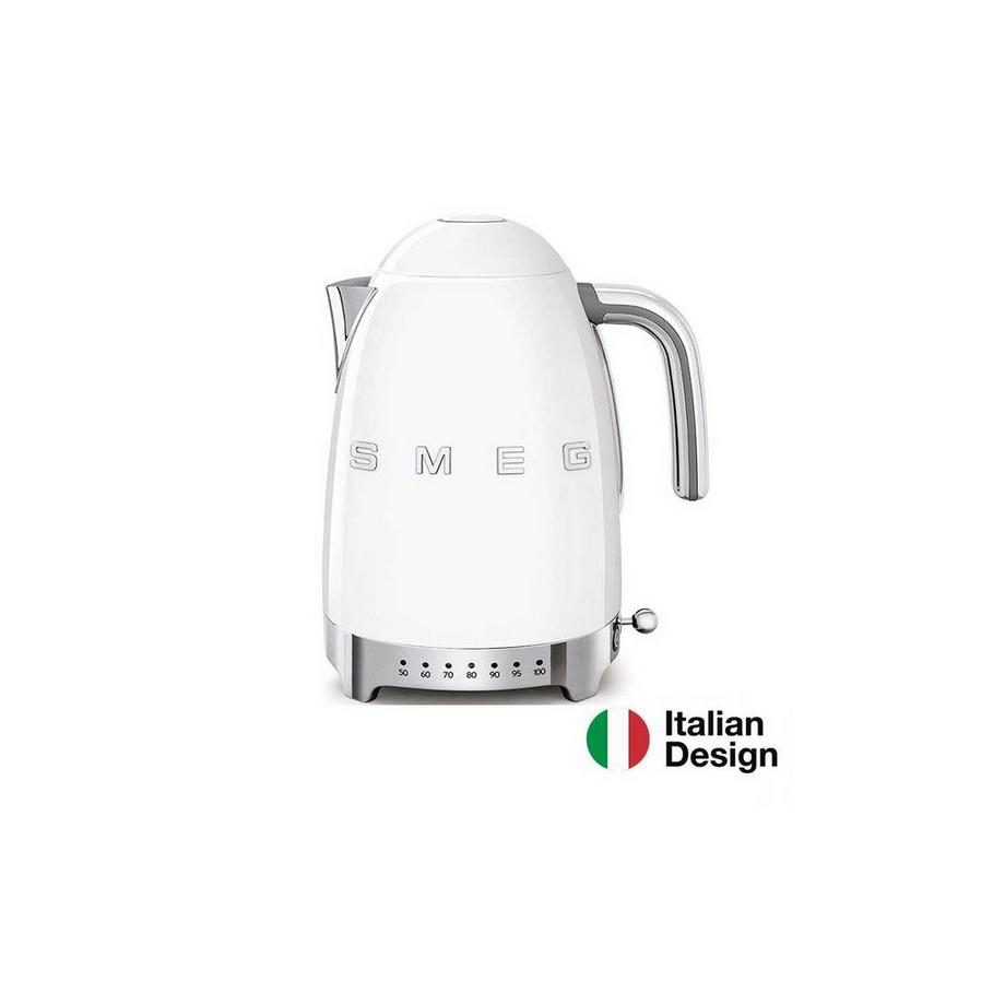 SMEG Bouilloire 1,7l avec réglage de température réglable KLF03WHEU  