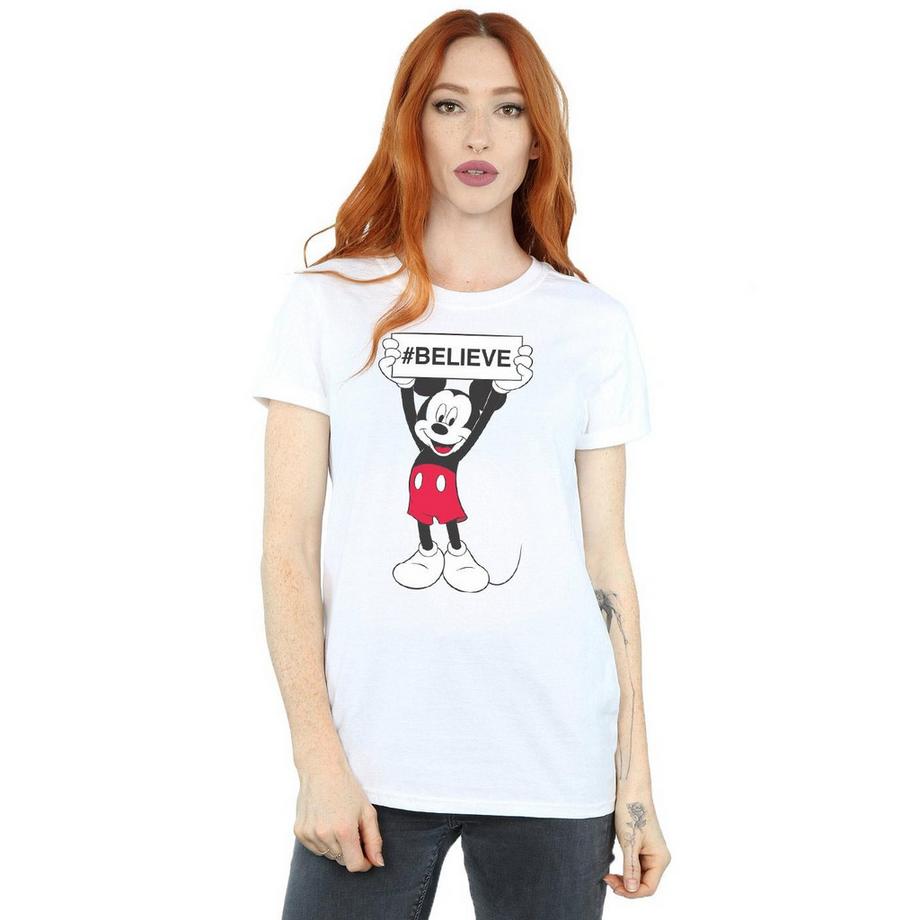 Disney Mickey Mouse Believe T-Shirt Imprimé  