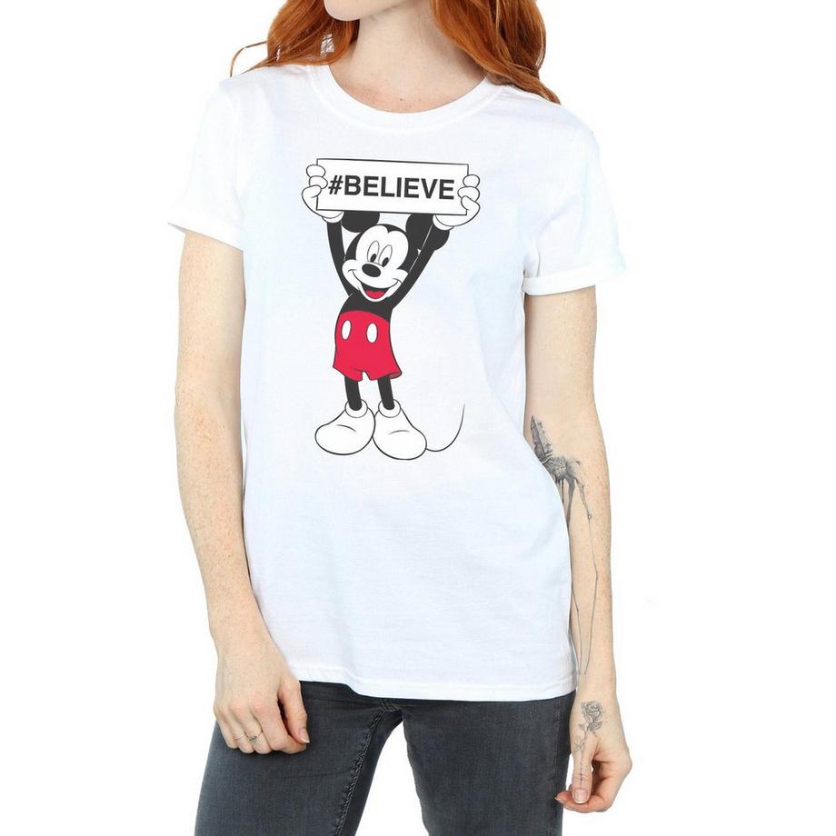 Disney Mickey Mouse Believe T-Shirt Imprimé  