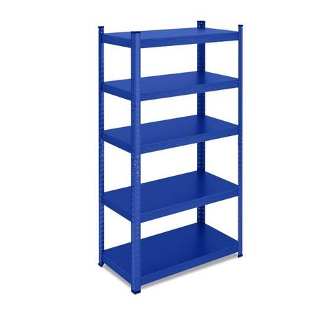 B2X Blaue stabile Metallregale 5 Ebenen  