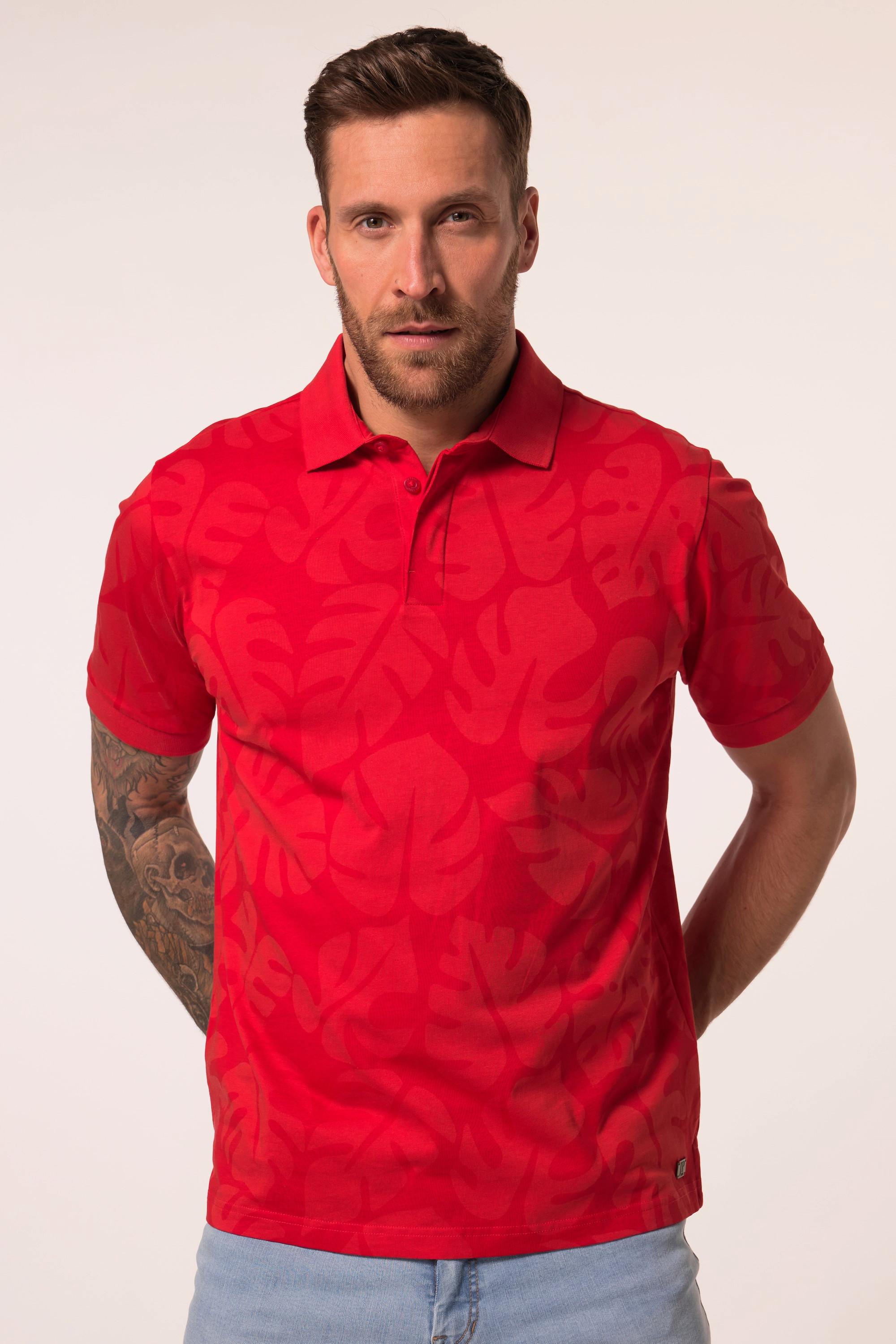 JP1880 Piqué Halbarm Poloshirt Alloverprint  