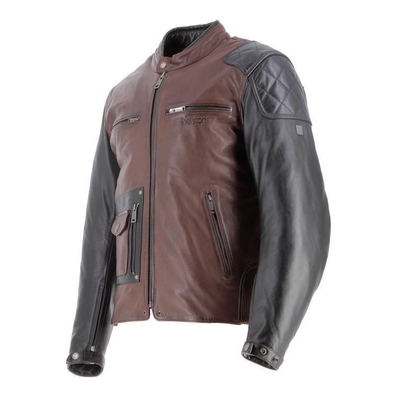 Helstons Giacca Moto in Pelle Johnson  