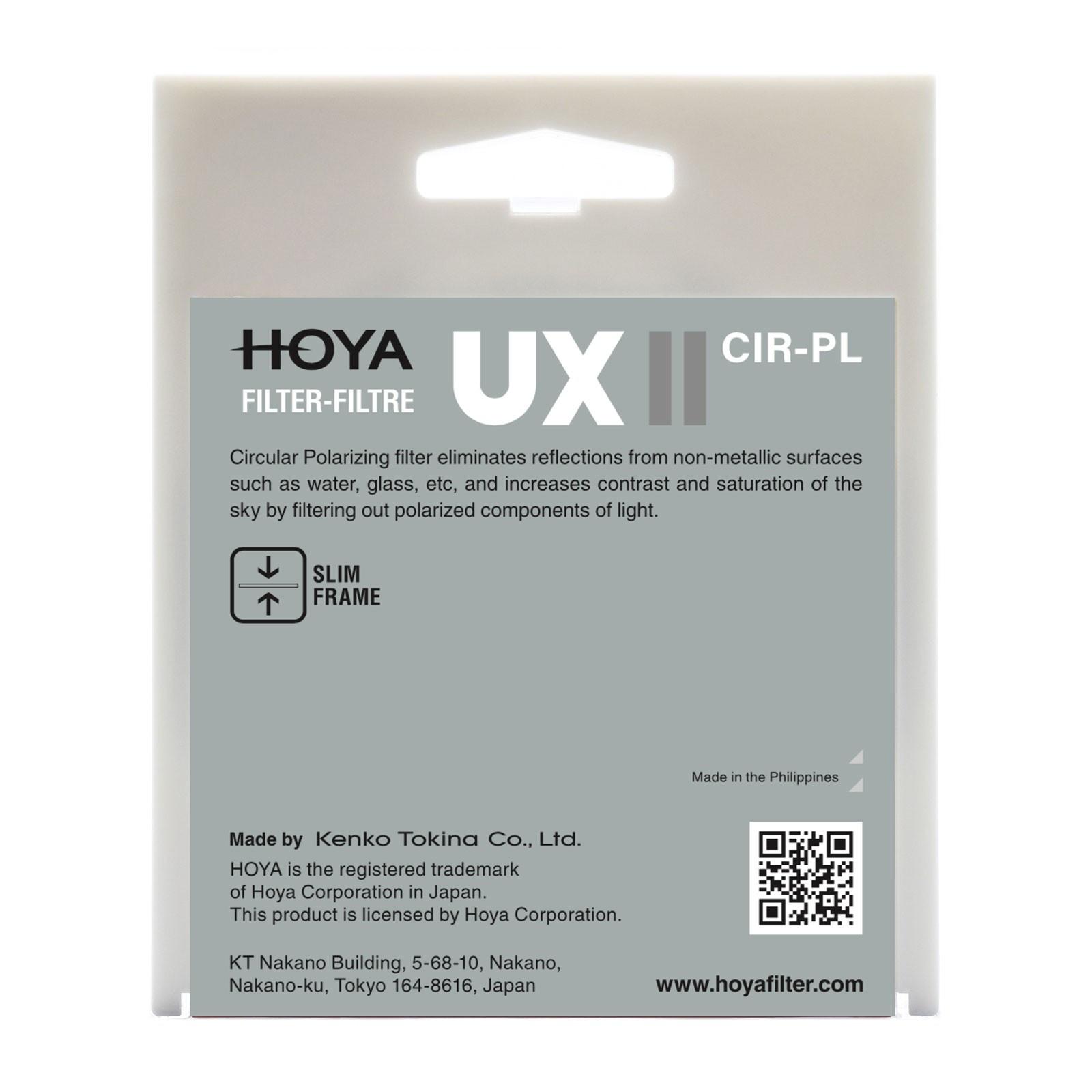 Hoya  UX II CIRPL Filter 
