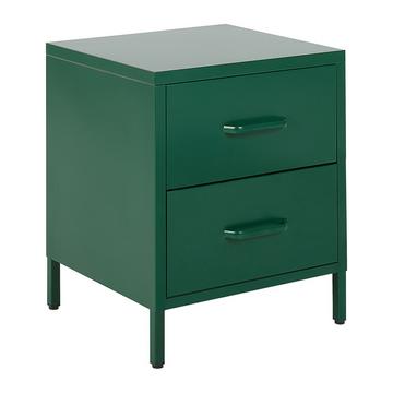 Table de nuit à 2 tiroirs en Acier Moderne MALAVI
