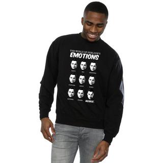 The Big Bang Theory Sheldon Emotions Grafikdruck Sweatshirt  