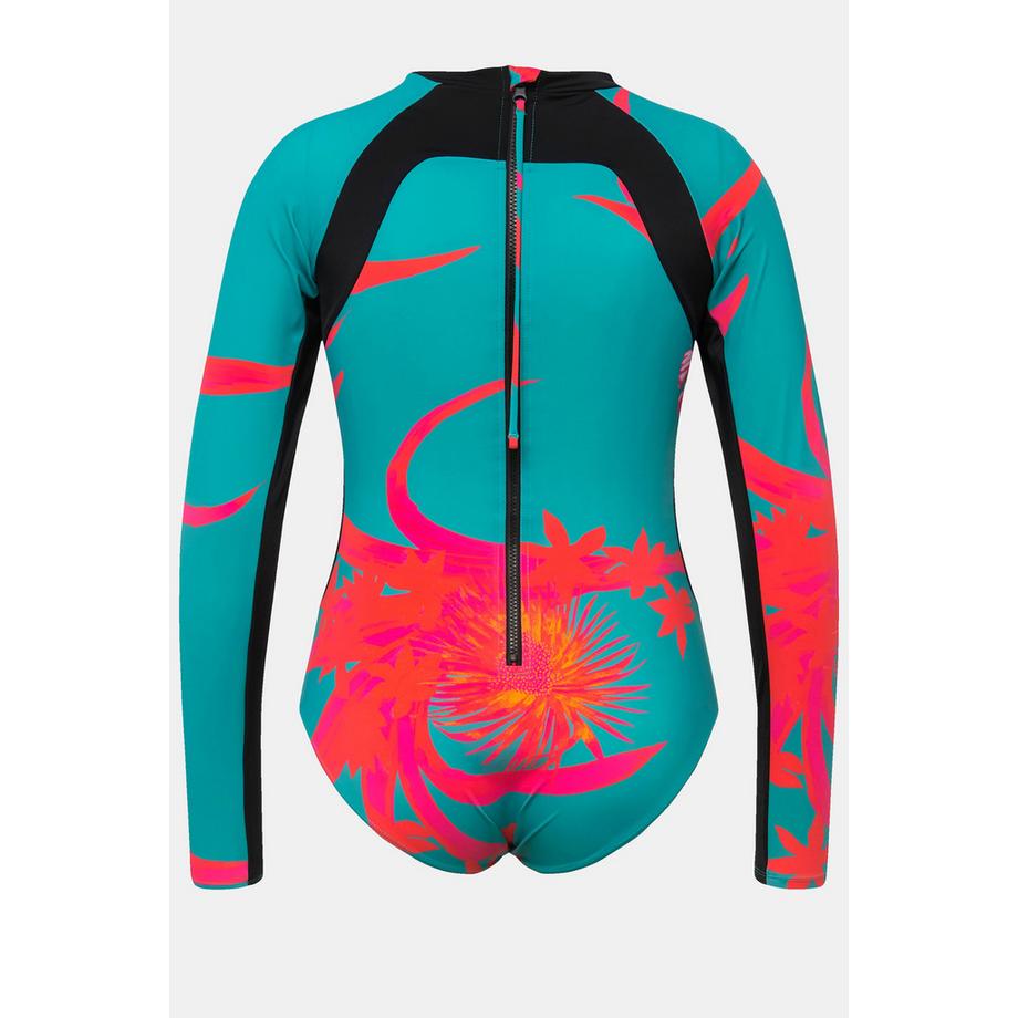 Ulla Popken Costume da bagno maniche lunghe collo alto UPF 50+  