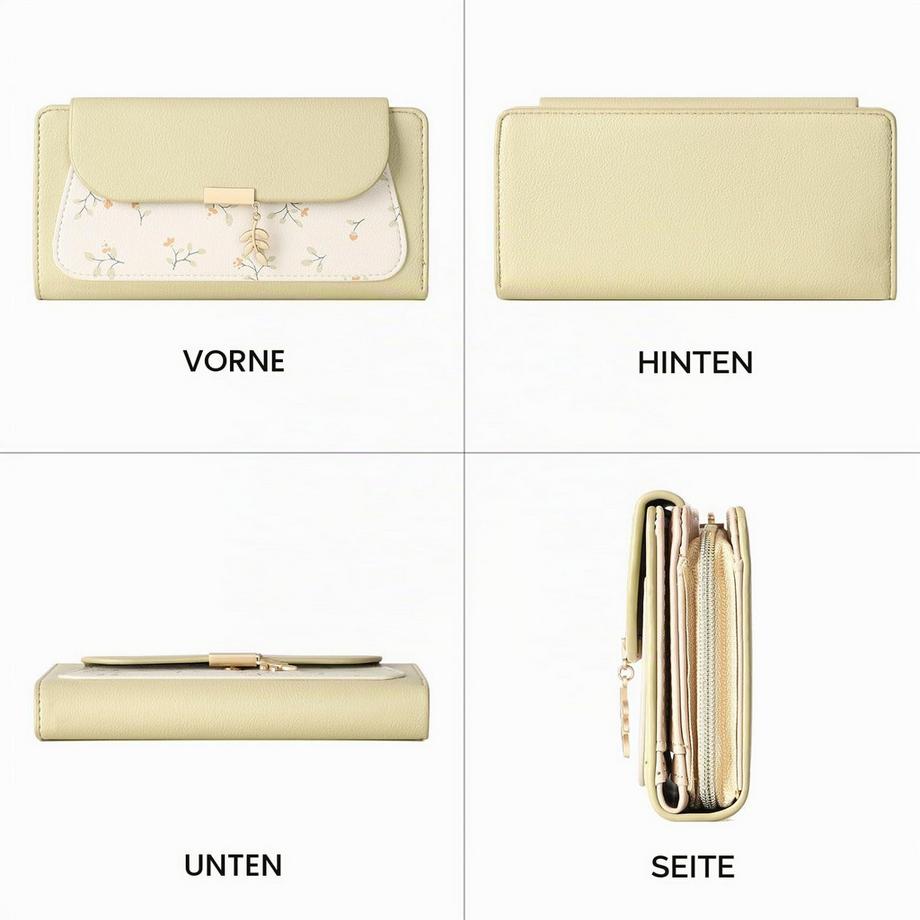 Only-bags.store Grand Portefeuille de Protection RFID En Cuir  
