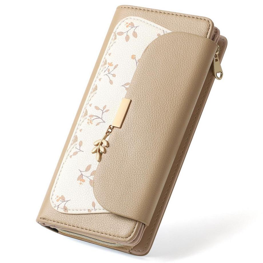 Grand Portefeuille de Protection RFID En Cuir