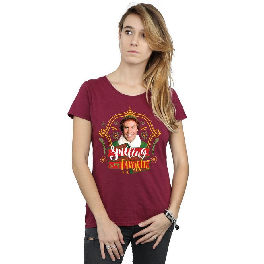 Elf Smiling Is My Favorite T-Shirt  