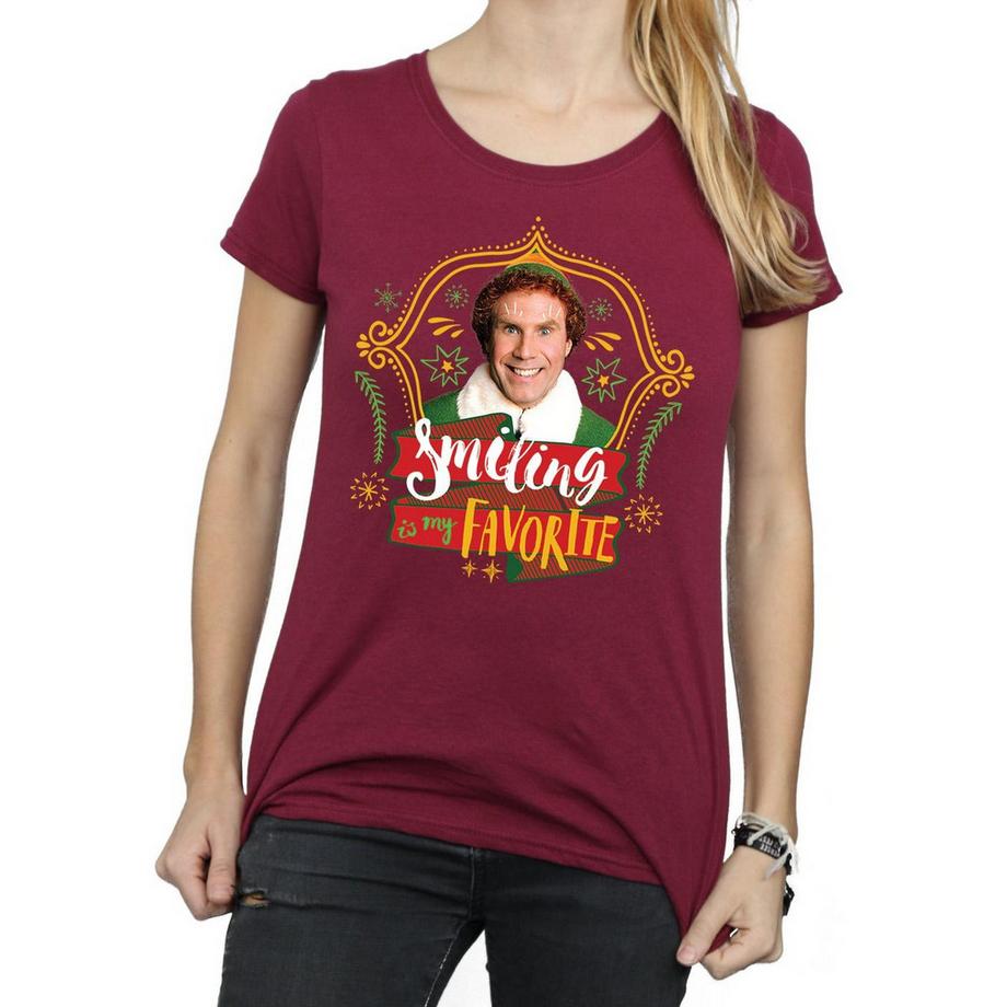 Elf Smiling Is My Favorite T-Shirt  