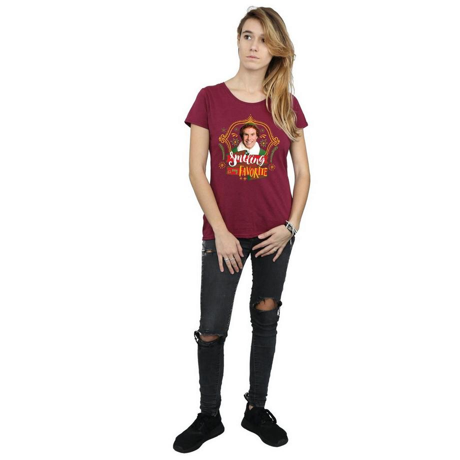 Elf Smiling Is My Favorite T-Shirt  