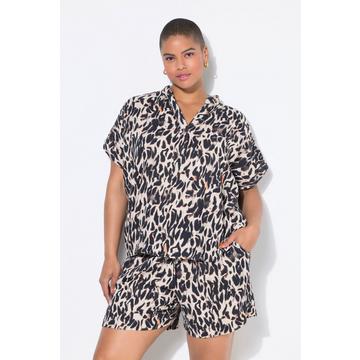 Blouse oversize en mousseline, imprimé léopard XL
