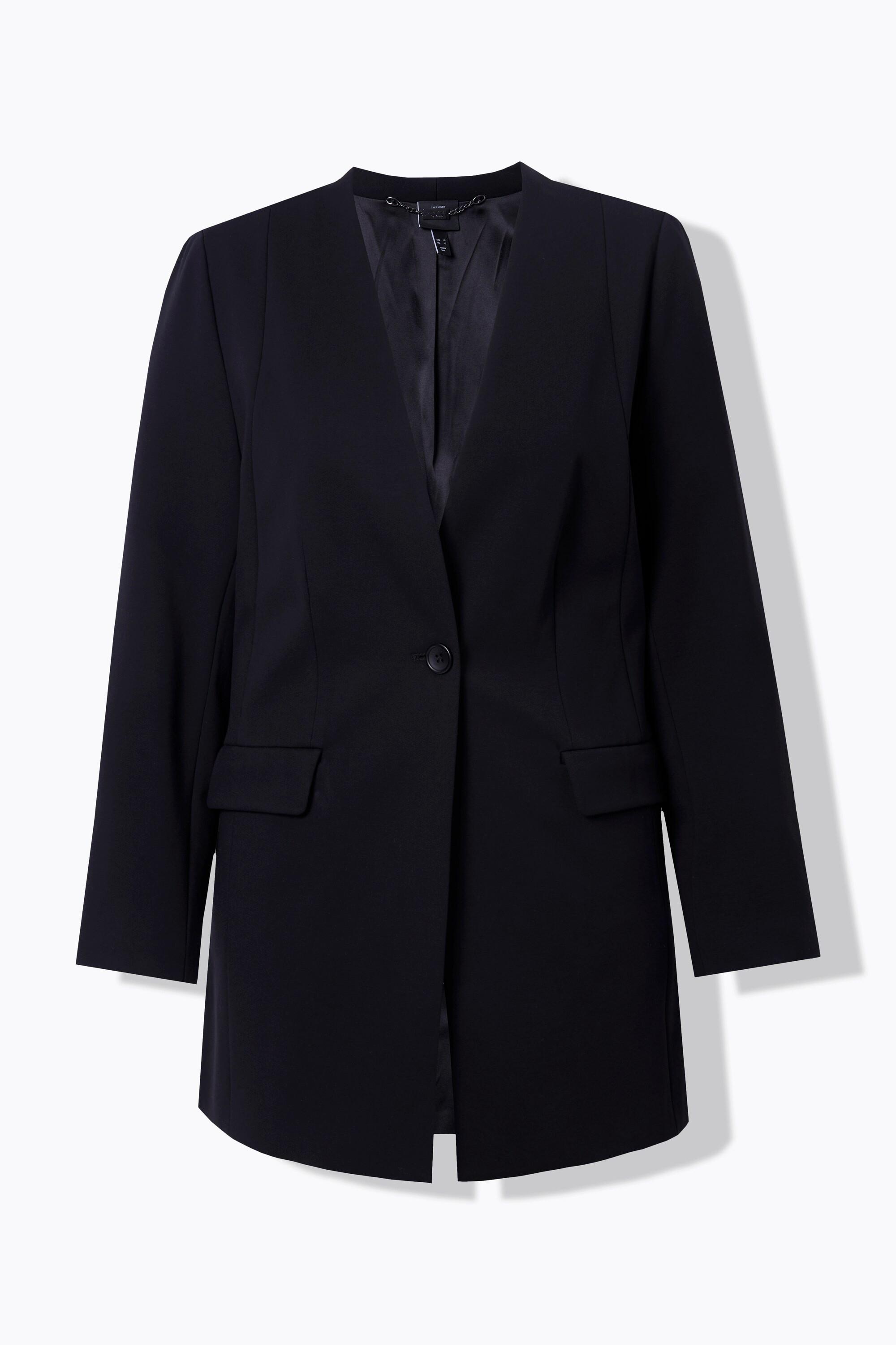 Ulla Popken Punto di Roma Blazer Col V Fermeture Bouton  