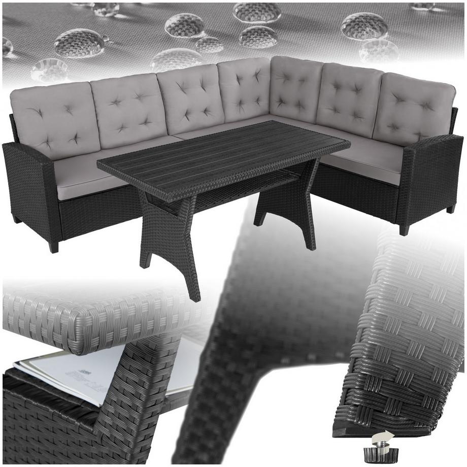 Rattan Lounge Catania für 6 Personen widerstandsfähig