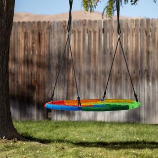 Northix Balançoire avec nid coloré 100 cm D  