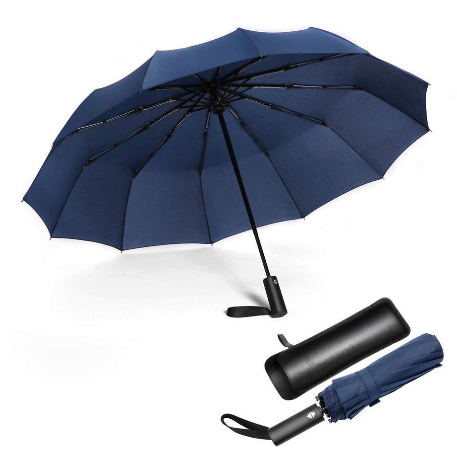 Alopini  Regenschirm, kompakter, starker, winddichter, automatischer Regenschirm, faltbar, leicht 