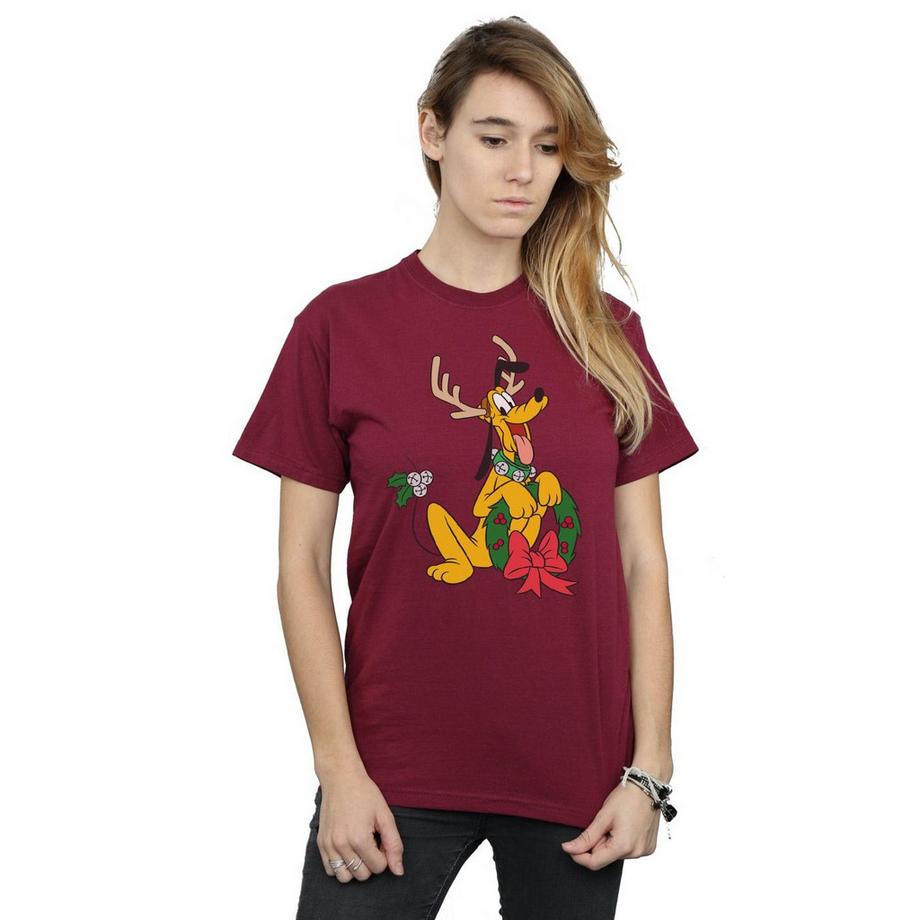 Disney Pluto Noël Bois de Cerf T-Shirt  