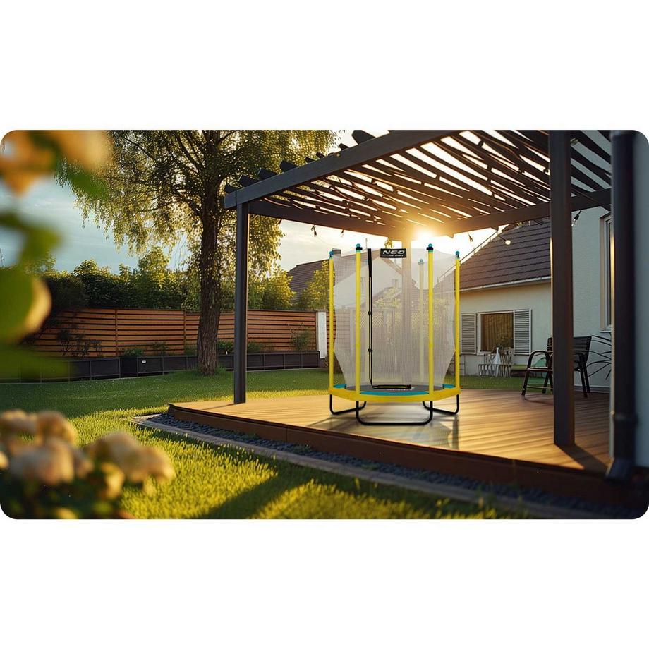 B2X  Kindertrampolin für den Garten 140 cm (4,5 ft) Neo-Sport 