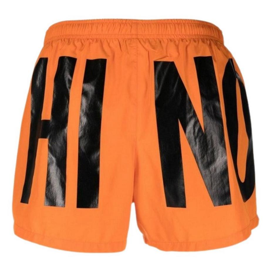 MOSCHINO Badeshorts mit Logo-Print  