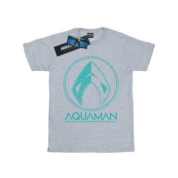 Aquaman Aqua Logo TShirt