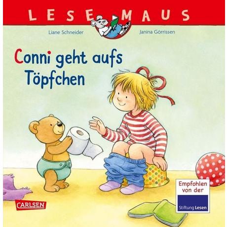 LESEMAUS 83: Conni geht aufs Töpfchen Schneider, Liane; Görrissen, Janina (Illustrationen) Gebundene Ausgabe 