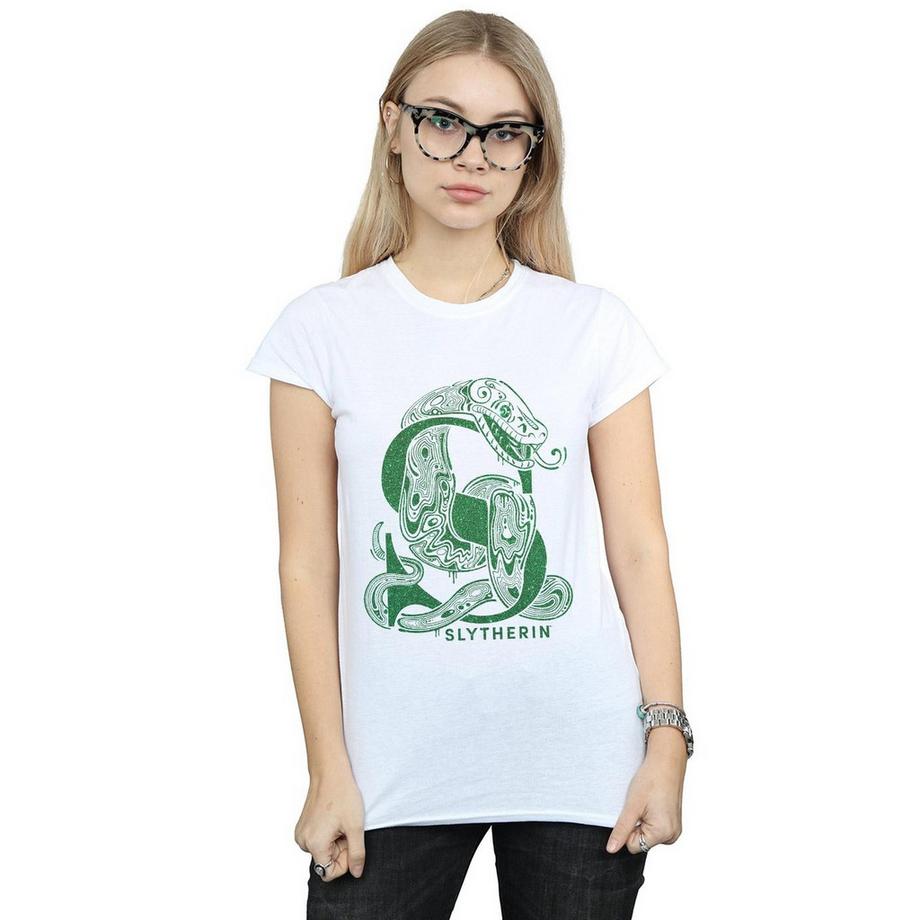 Harry Potter Slytherin T-Shirt Stampata  