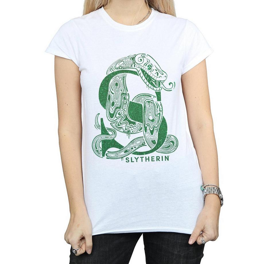 Harry Potter Slytherin T-Shirt Stampata  