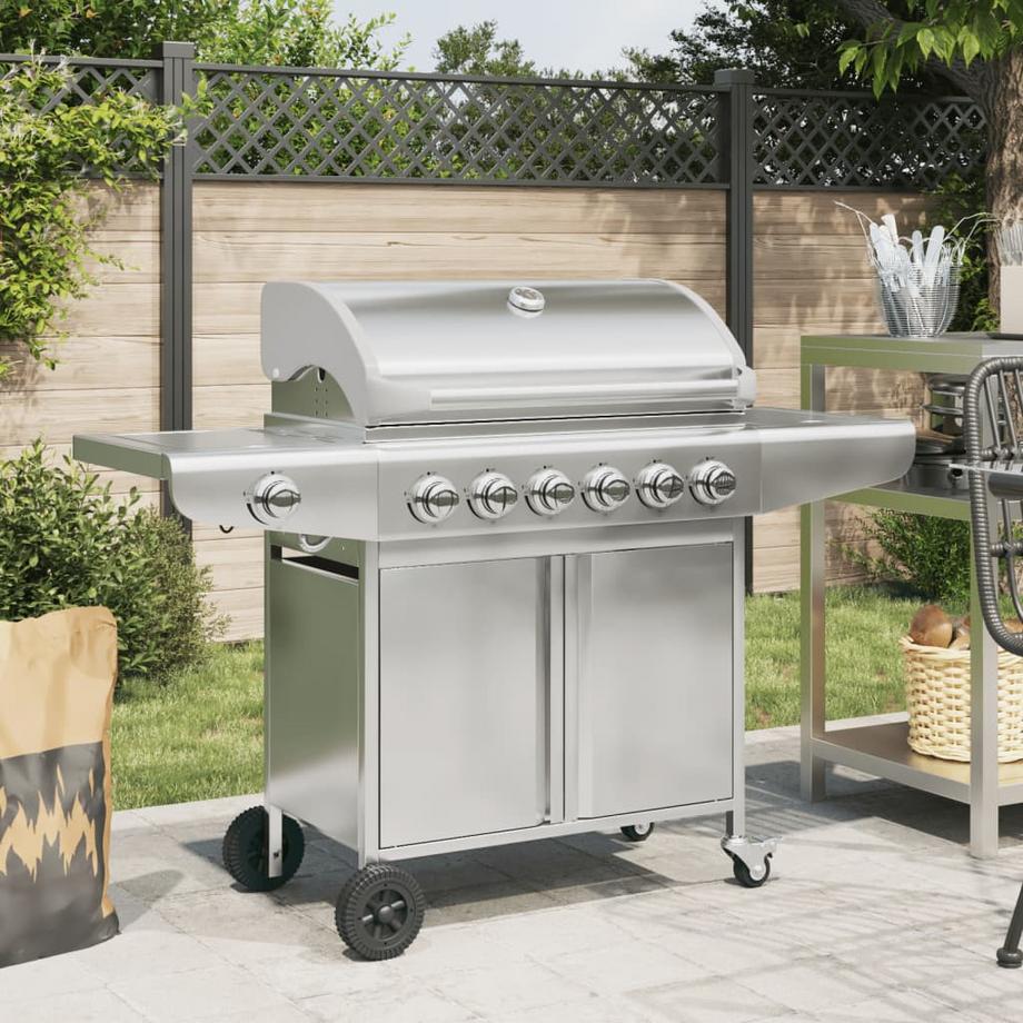 VidaXL Gasgrill stahl  