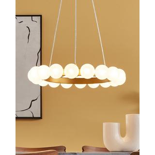 Beliani Lampe suspension en Métal Glamour GEORGES  