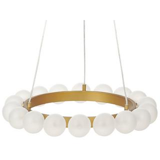 Beliani Lampe suspension en Métal Glamour GEORGES  