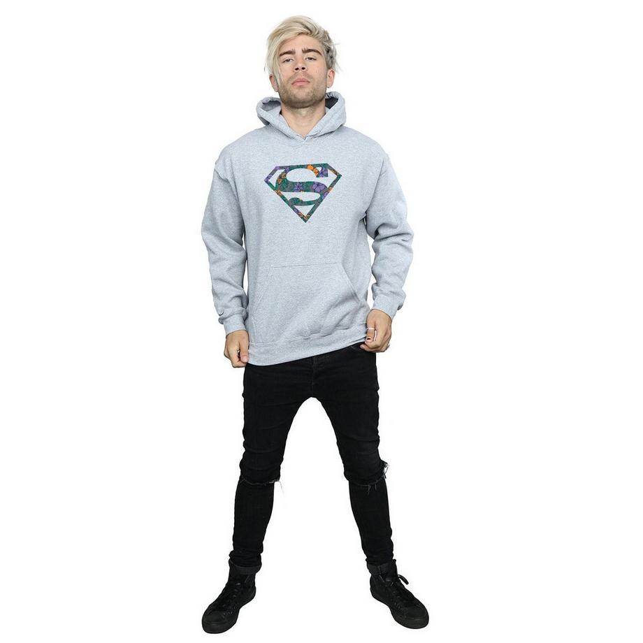 DC COMICS Superman Floral Logo Sweat à capuche  