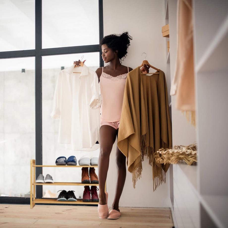 Northix Scarpiera in bambù impilabile  