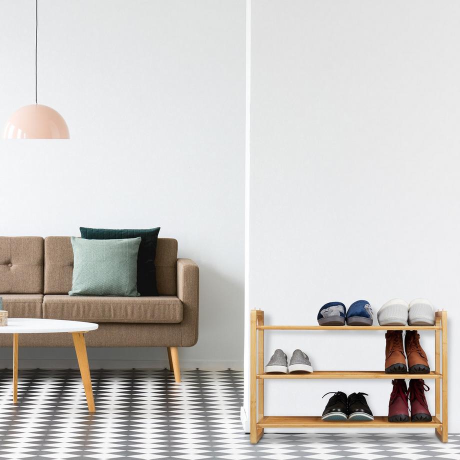 Northix Scarpiera in bambù impilabile  