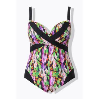 Ulla Popken Costume da bagno Coppe Morbide Effetto Incrociato Riciclato  