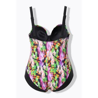 Ulla Popken Costume da bagno Coppe Morbide Effetto Incrociato Riciclato  