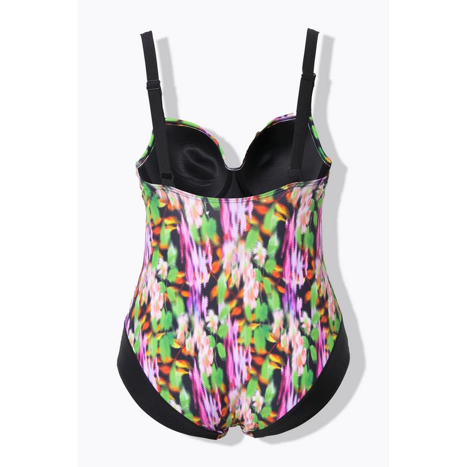 Ulla Popken Maillot de bain Bonnets Souples Effet Cache-cœur Recyclé  