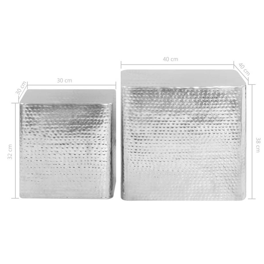 VidaXL Couchtisch aluminium  