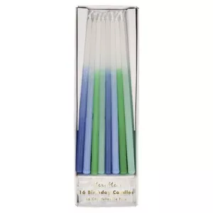 16 Bougies Bleu Ombre