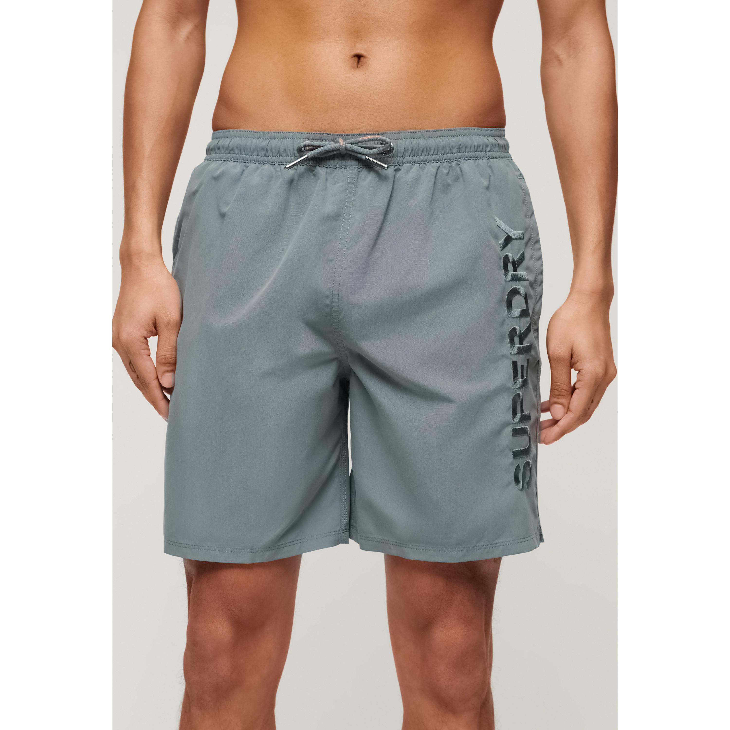 Superdry Bestickte Badeshorts 43 cm  