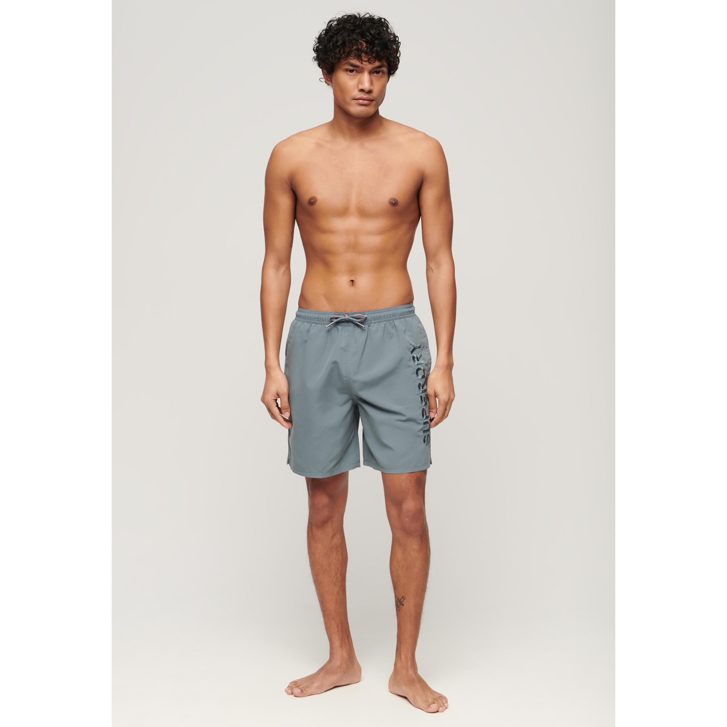Superdry Bestickte Badeshorts 43 cm  