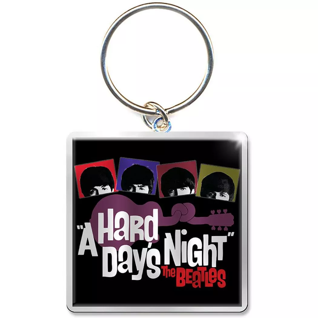 The Beatles - Hard Days Night Schlüsselanhänger Gitarre, für Damen, Multicolor, Größe