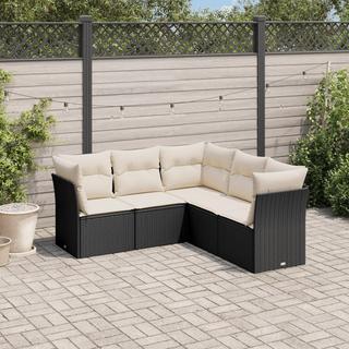 VidaXL set divano da giardino Polirattan  