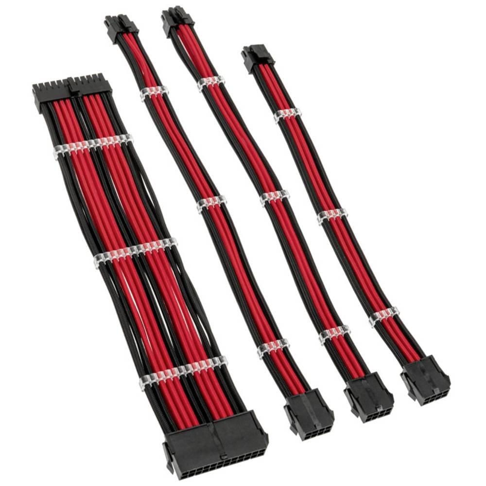 Kolink  Core Standard Braided Cable Extension Kit - Jet Black/Racing Red 