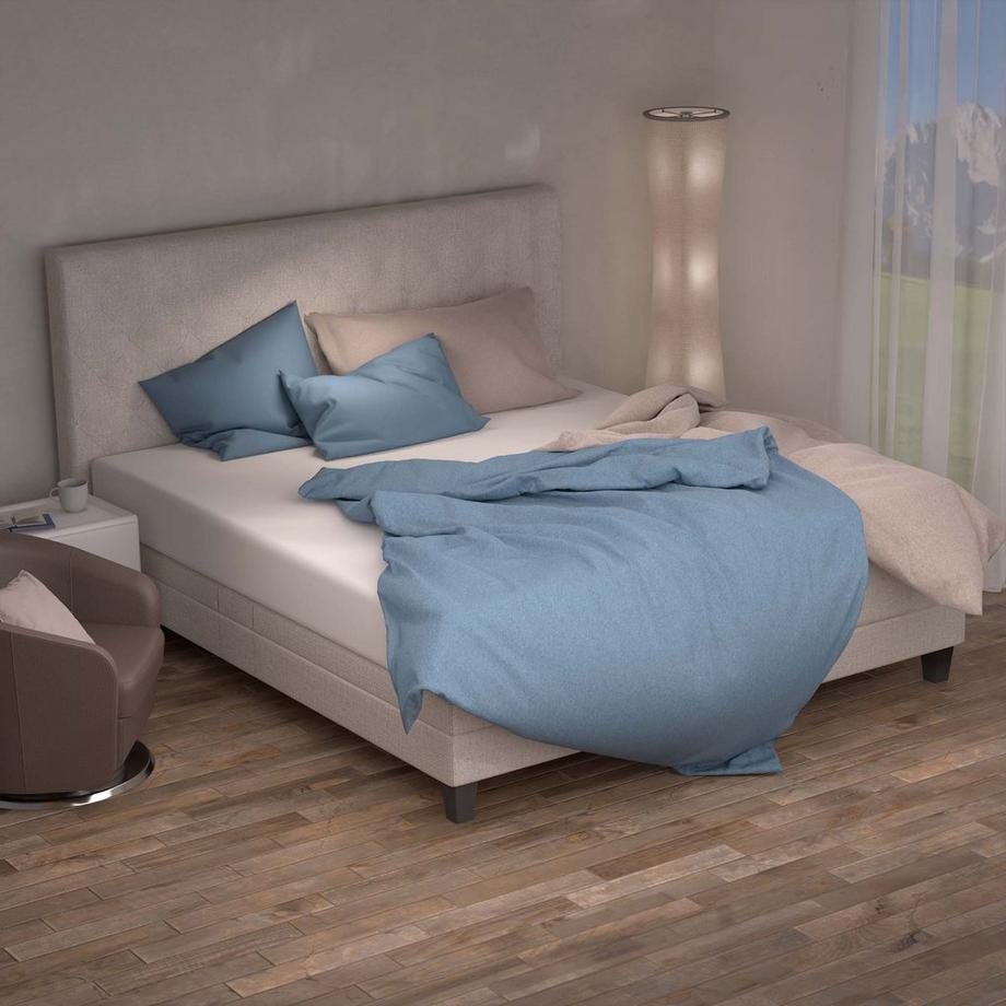 Lotus Bettwaren Lotus Biancheria da Letto in Flanella Tinta Unita  