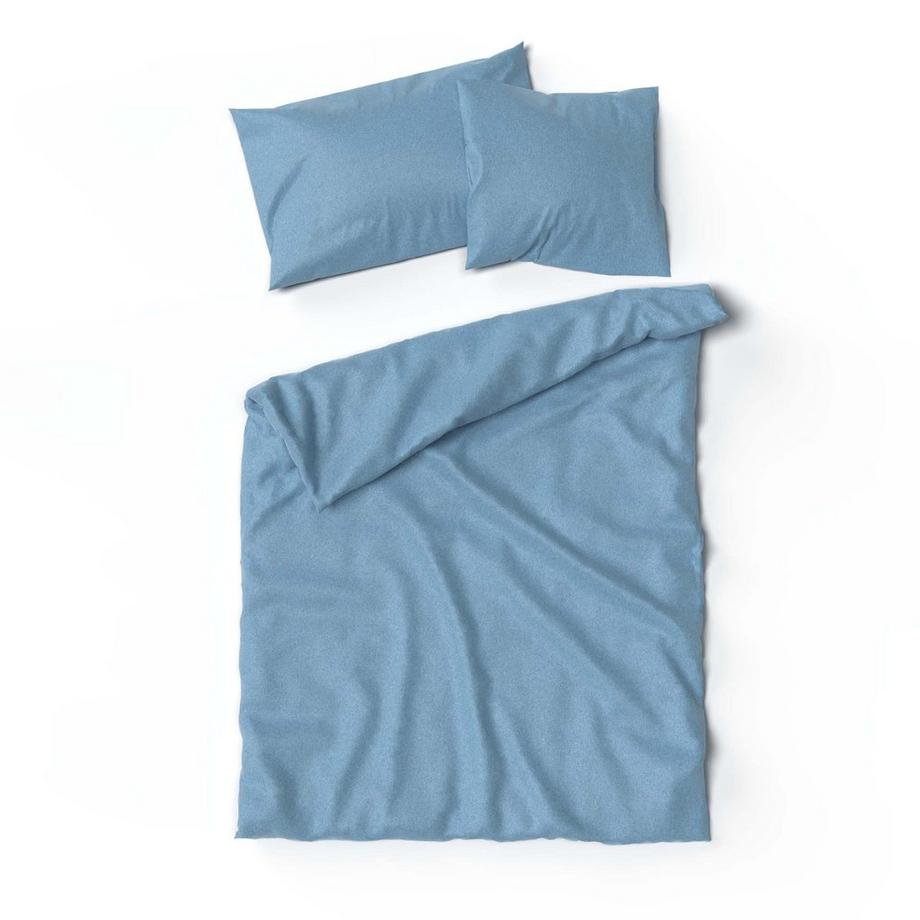 Lotus Bettwaren Lotus Biancheria da Letto in Flanella Tinta Unita  