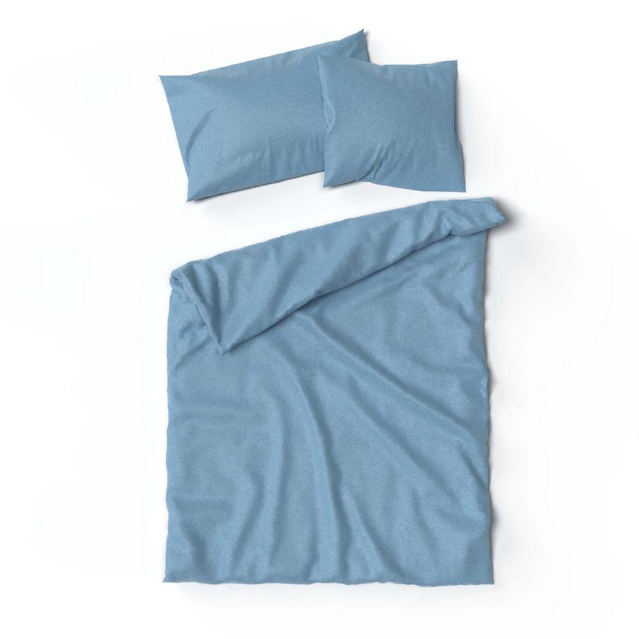 Lotus Bettwaren Lotus Biancheria da Letto in Flanella Tinta Unita  