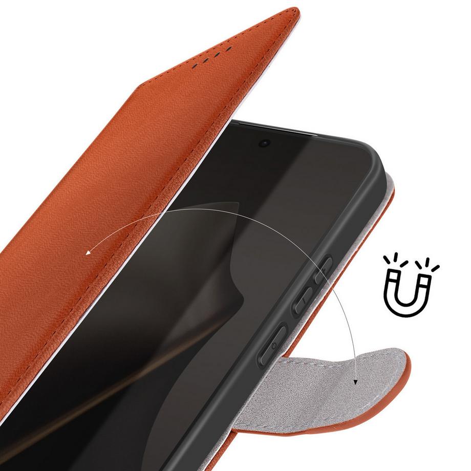 Avizar  Custodia a libro per Xiaomi 15T effetto pelle con portacarte e funzione stand 