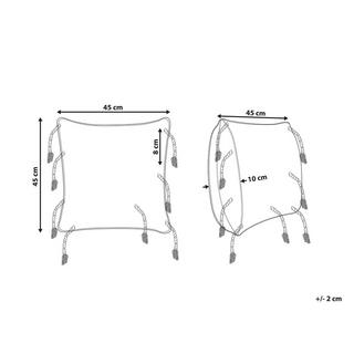 Beliani Dekokissen aus Baumwolle Boho ENDIVE  