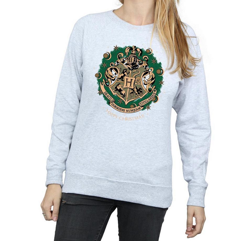 Harry Potter Stemma Hogwarts Slim Fit Felpa  