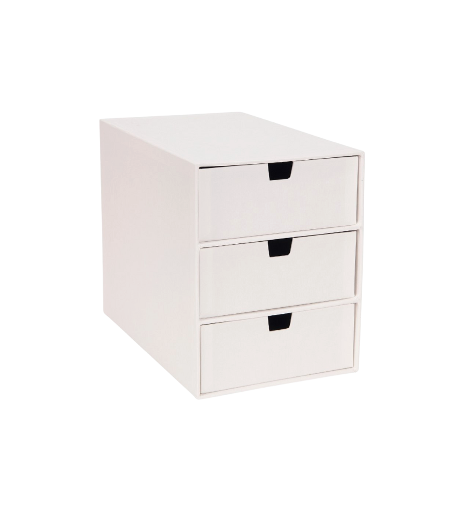 Bigso Box of Sweden Bigso INGRID Boîte à tiroirs 3 compartiments - Blanc  